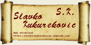 Slavko Kukureković vizit kartica